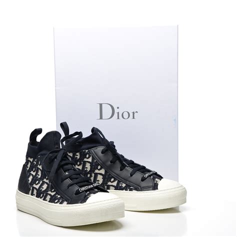 dark blue dior sneakers|walk'n'dior high top sneakers.